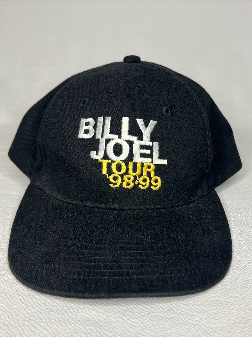 Vintage Billy Joel Tour 98 99 Black Adjustable Hat Y2K